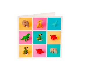 dino grid card